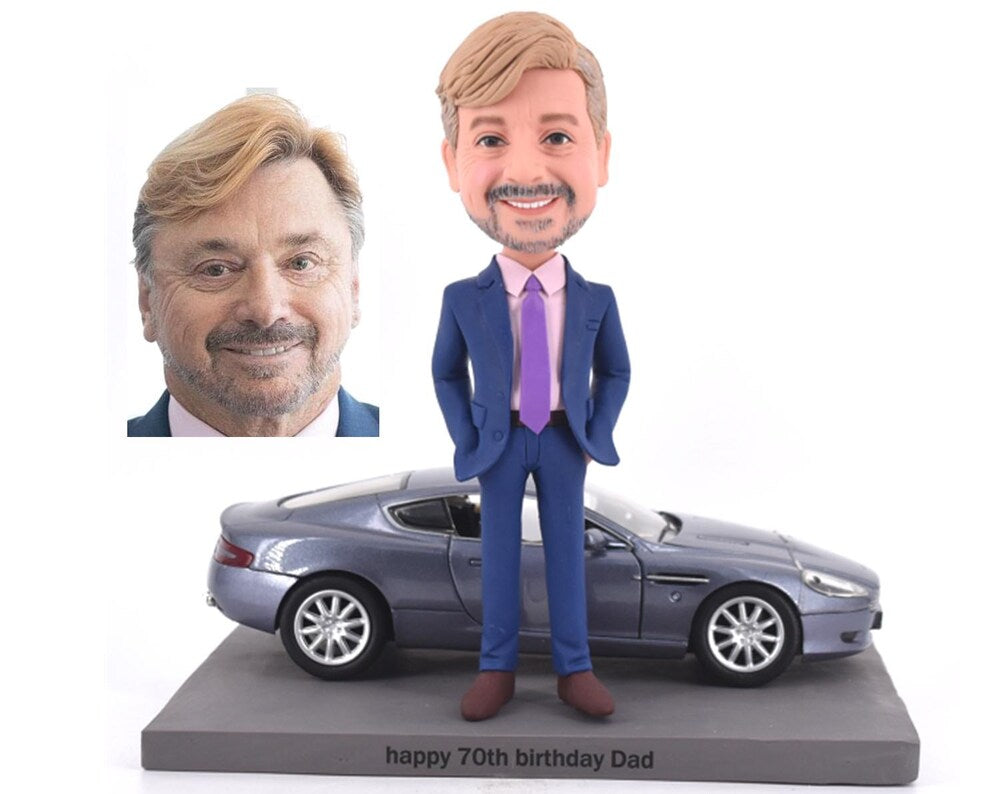 Custom Bobblehead with sports car