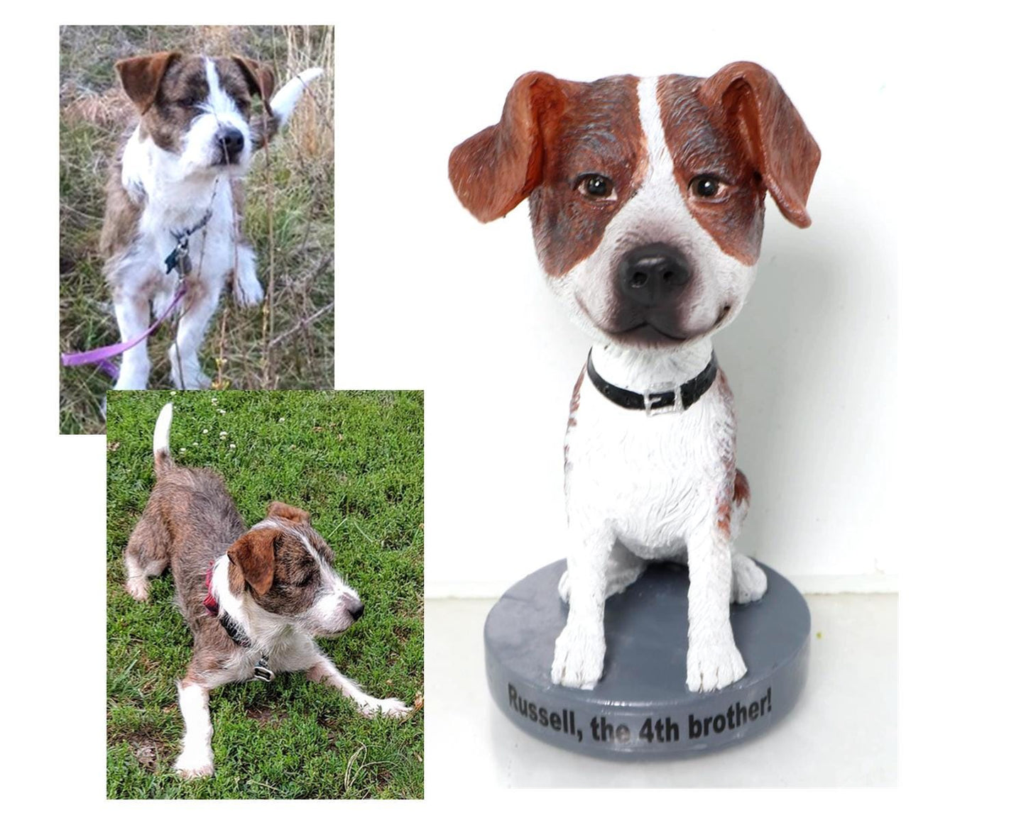 Custom pet Bobblehead dolls, personalized dog Figurine, Dashboard nodding dog, Turn Your Pet into Art, Pet loss Memorials Gifts