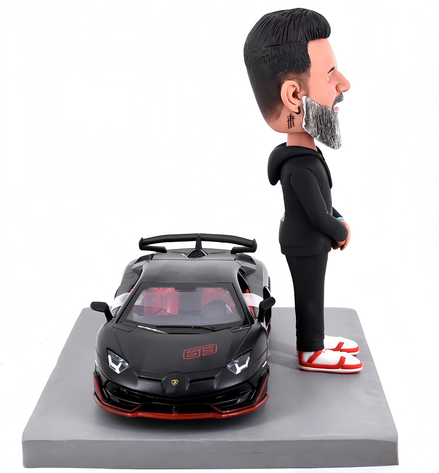 Custom Bobblehead with dream car, Personalized figurine Gift, retirement gift for boss, birthday present for him/her