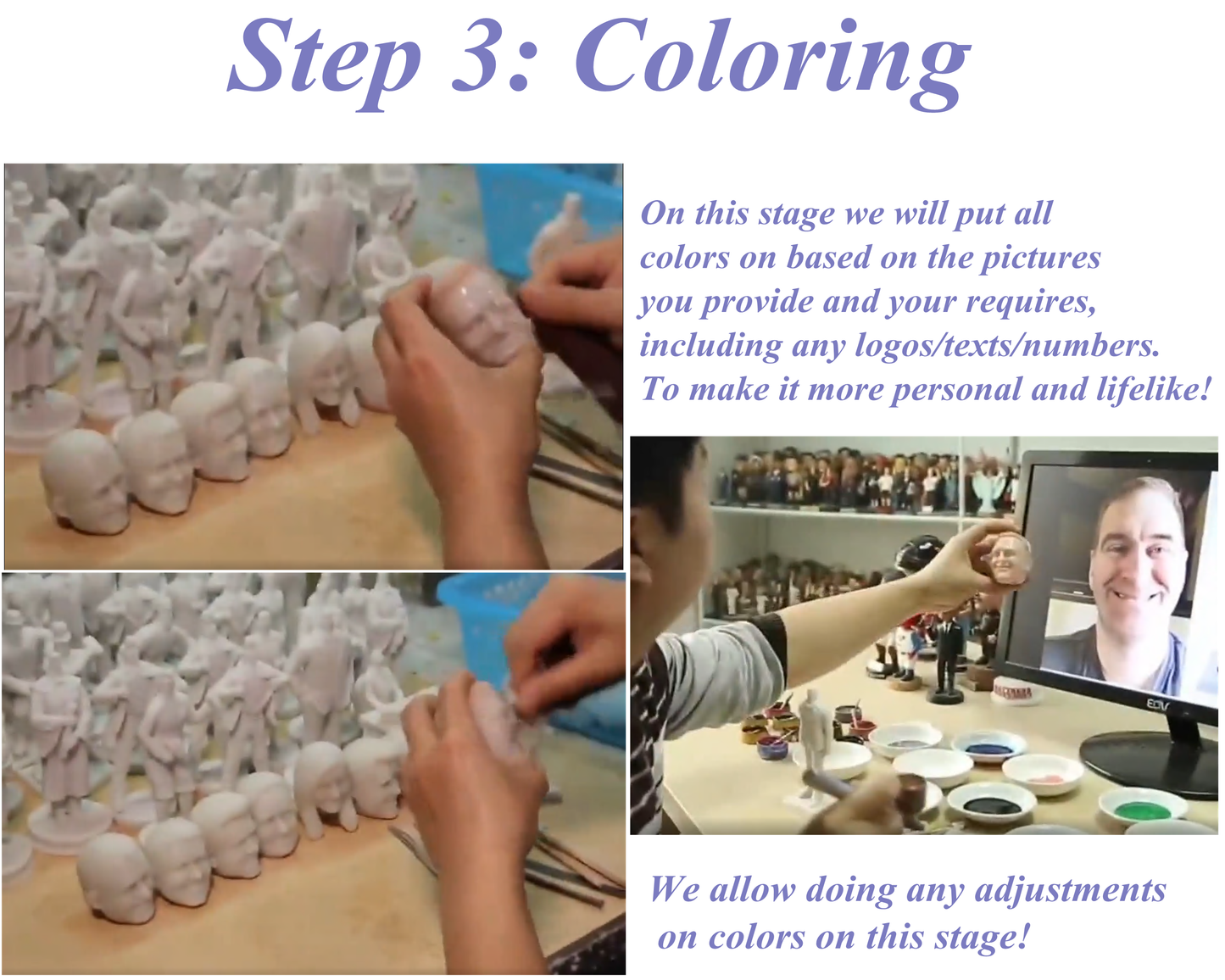 Custom bobblehead, personalized figurine bobble head gifts