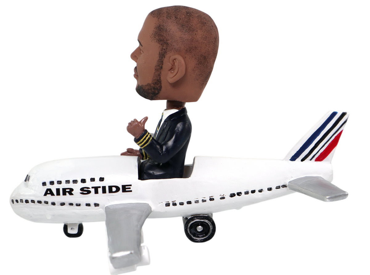 Pilot Custom Bobblehead, Personalized Aviator Captain Figurine, Boss/Husband Birthday Present, Dashboard Nodding doll