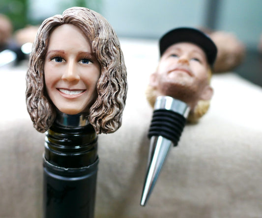 Custom Face Wine Stopper, fully handmade according to your pictures