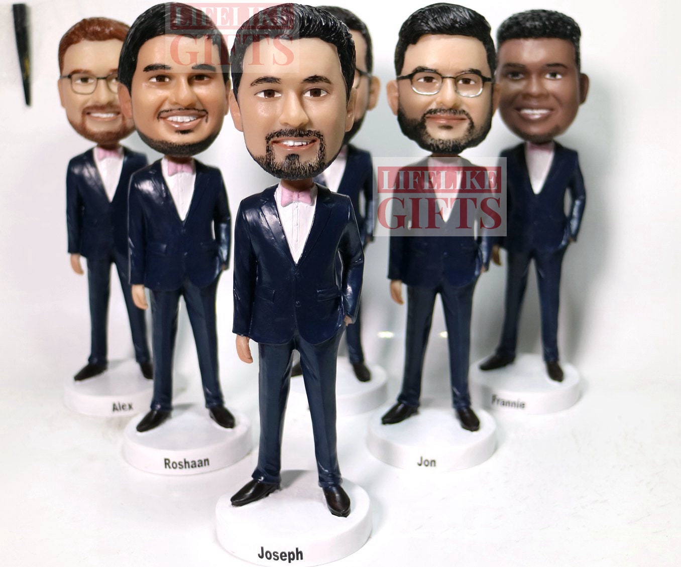 Custom Groomsmen Bobbleheads: Personalized Wedding Party Gifts