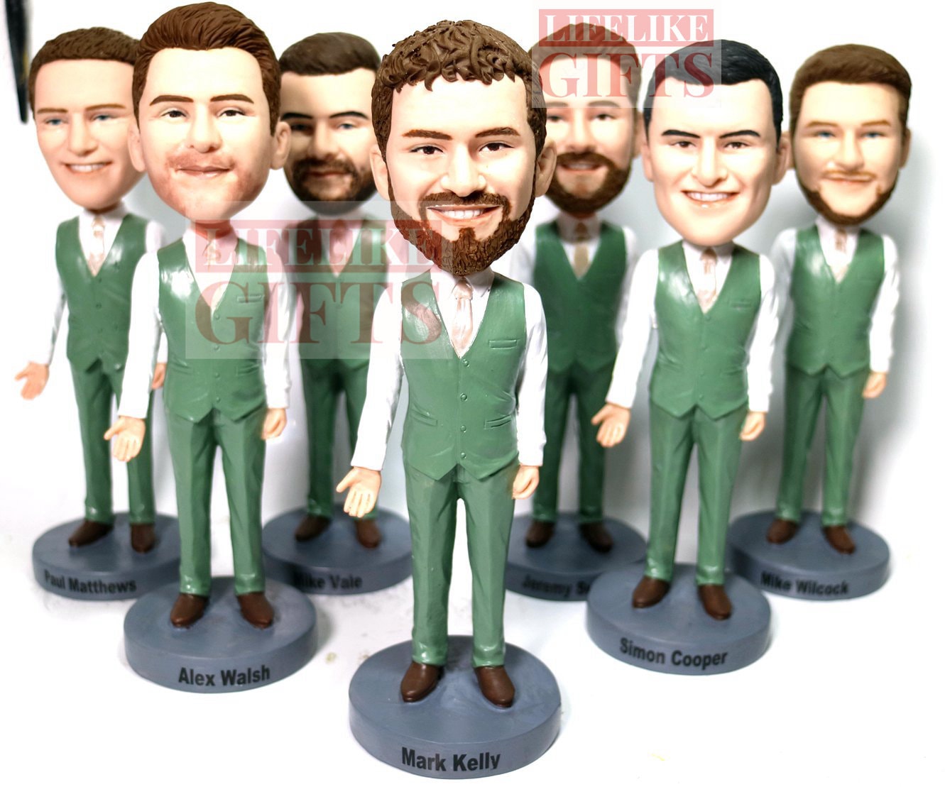 Custom Groomsmen Bobbleheads: Personalized Wedding Party Gifts