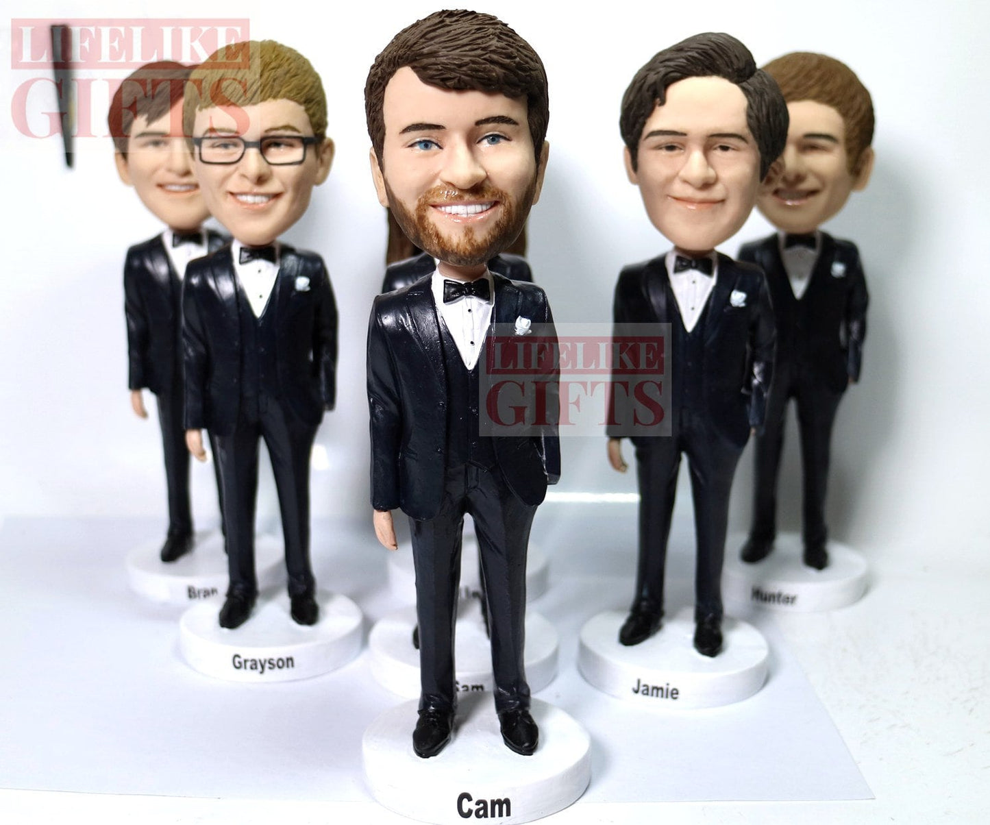 Custom Groomsmen Bobbleheads: Personalized Wedding Party Gifts