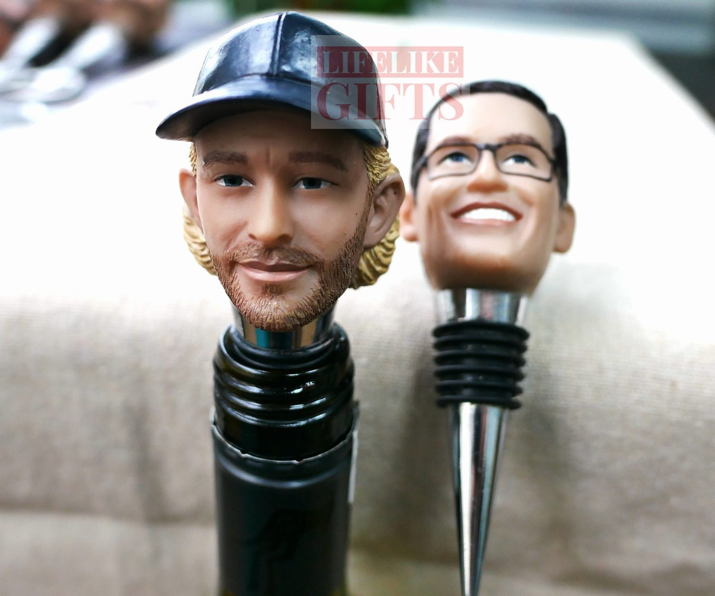 Custom Face Wine Stopper, fully handmade according to your pictures