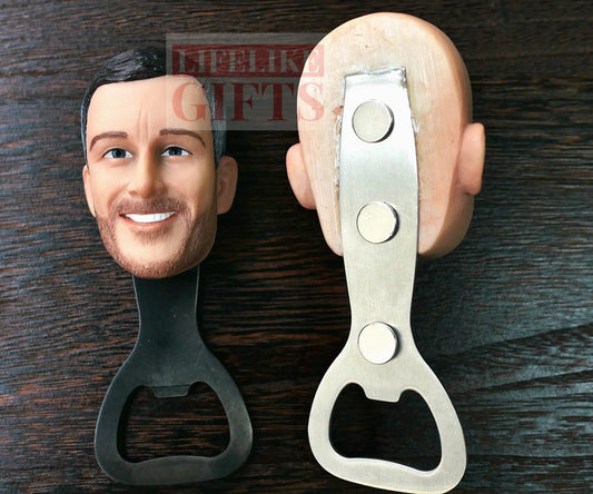 Custom Face Fridge Magnet Bottle Opener: Personalized Gifts for any holiday