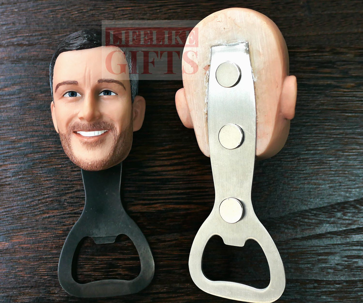 Custom Face Magnet Bottle Opener: Personalized Boss Gift