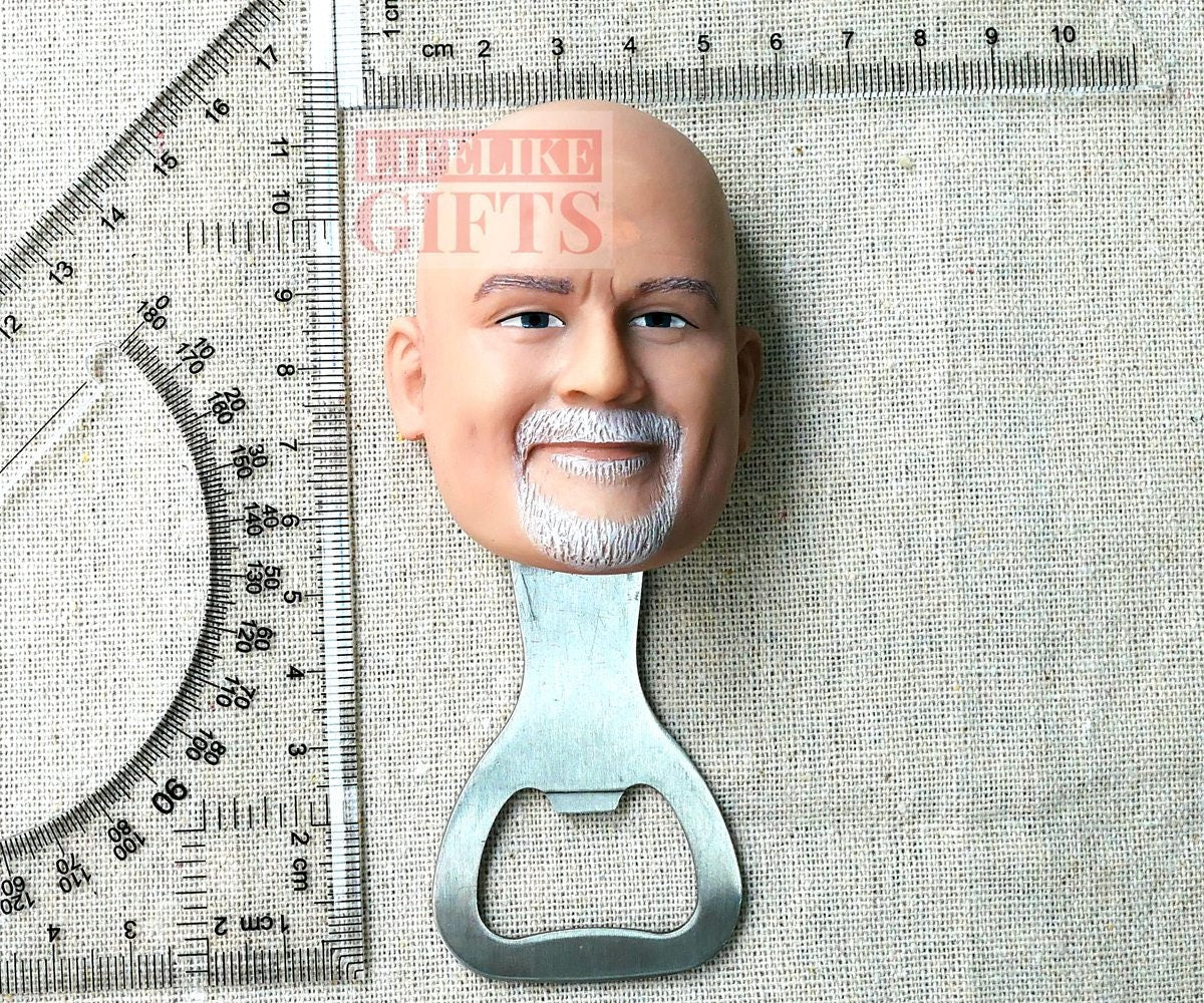 Custom Face Magnet Bottle Opener: Personalized Boss Gift