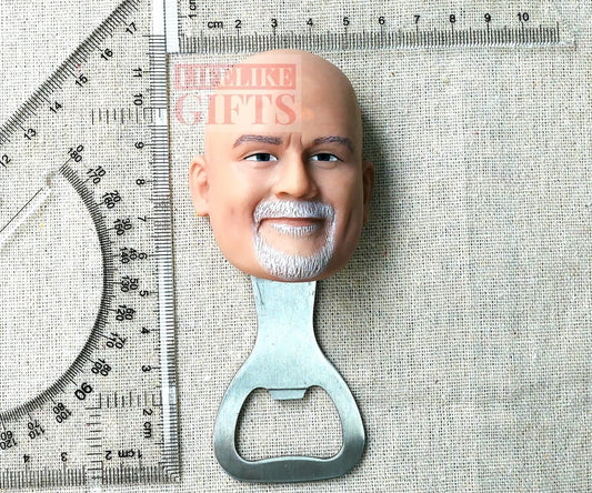 Custom Face Magnet Bottle Opener: Personalized Boss Gift