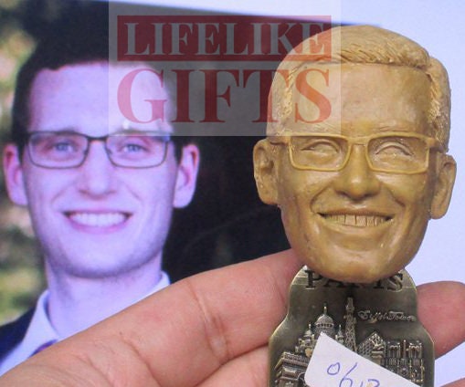 Custom Face Wine Stopper: Personalized Groomsmen Gift, Handmade Bottle Stopper