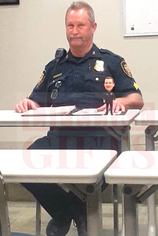 Custom Police Officer Bobblehead, Personalized Retirement Gift