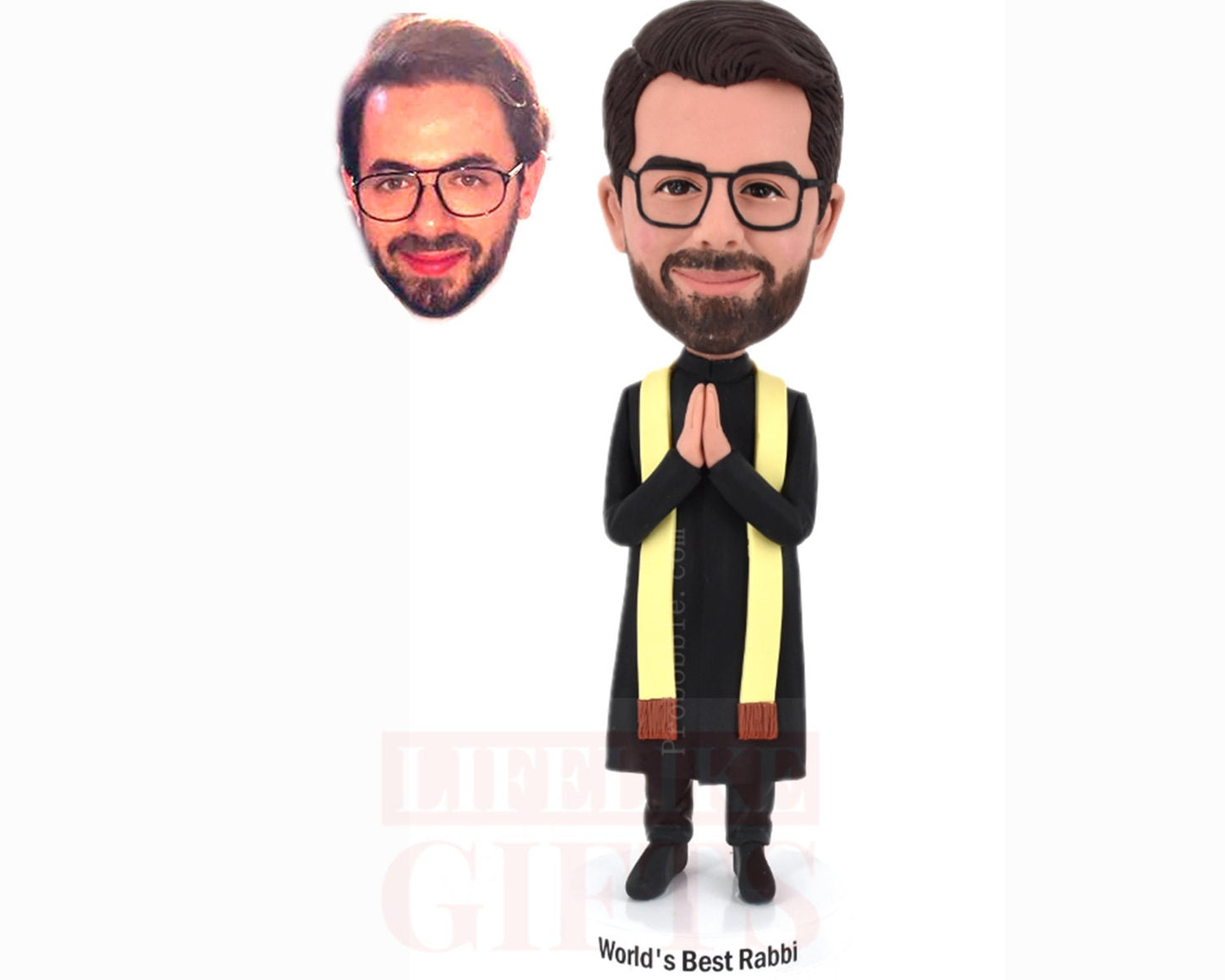 Custom pastor Bobblehead, Unique Handmade Gift godfather