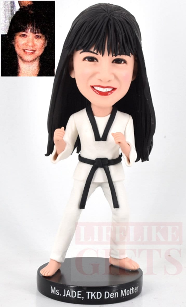 Custom Taekwondo Bobblehead, Handmade Martial Arts Figurine, Fully Personalized Gift for team