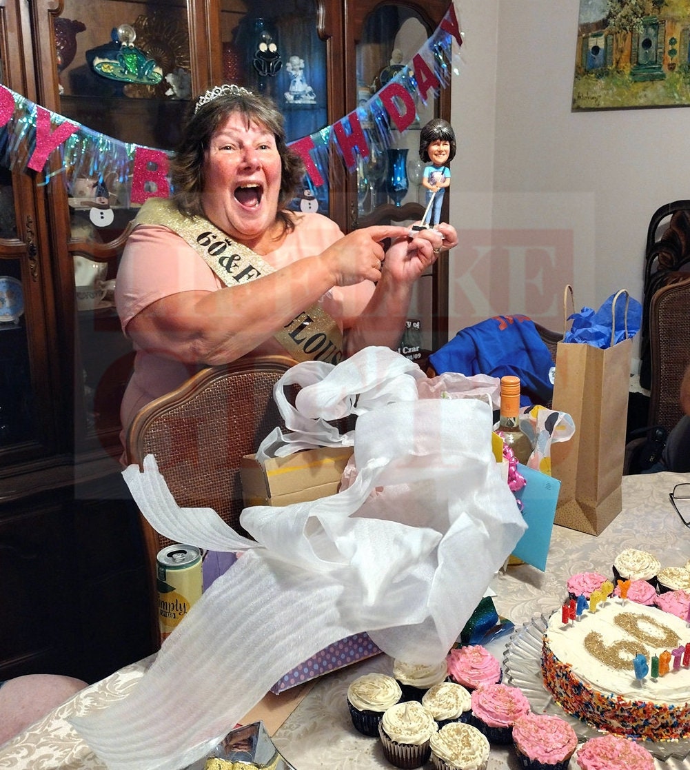 Custom Bobblehead for Mother, Personalized Birthday Gift for Mom