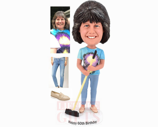 Custom Bobblehead for Mother, Personalized Birthday Gift for Mom
