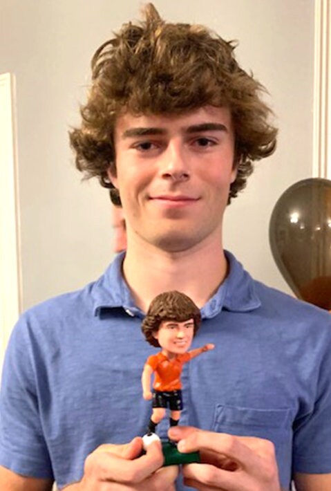 Custom Football Player Bobblehead, Handmade Sports figurine