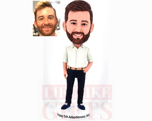 Custom Bobblehead Figurine | Personalized Anniversary Gift