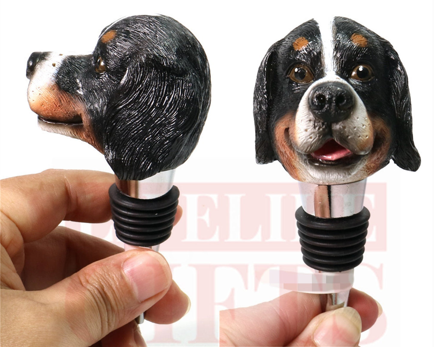 Custom dog figurines pet wine stopper, handmade dog bottle stopper, personalized dog gifts for pet owners, birthday gifts for pet dog cat