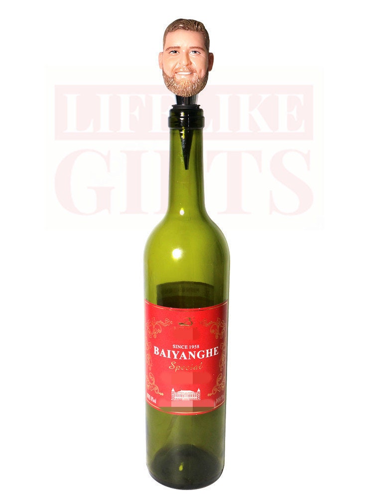 Custom Face Wine Stopper: Fully handmade Bottle Stoppers