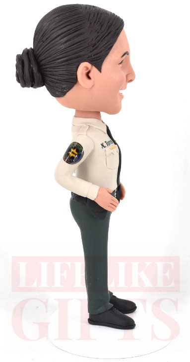 Custom Policewoman Bobblehead, Handmade Retirement Gift for boss