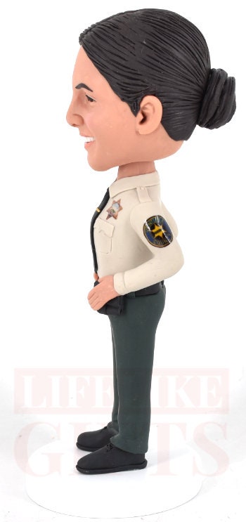 Custom Policewoman Bobblehead, Handmade Retirement Gift for boss