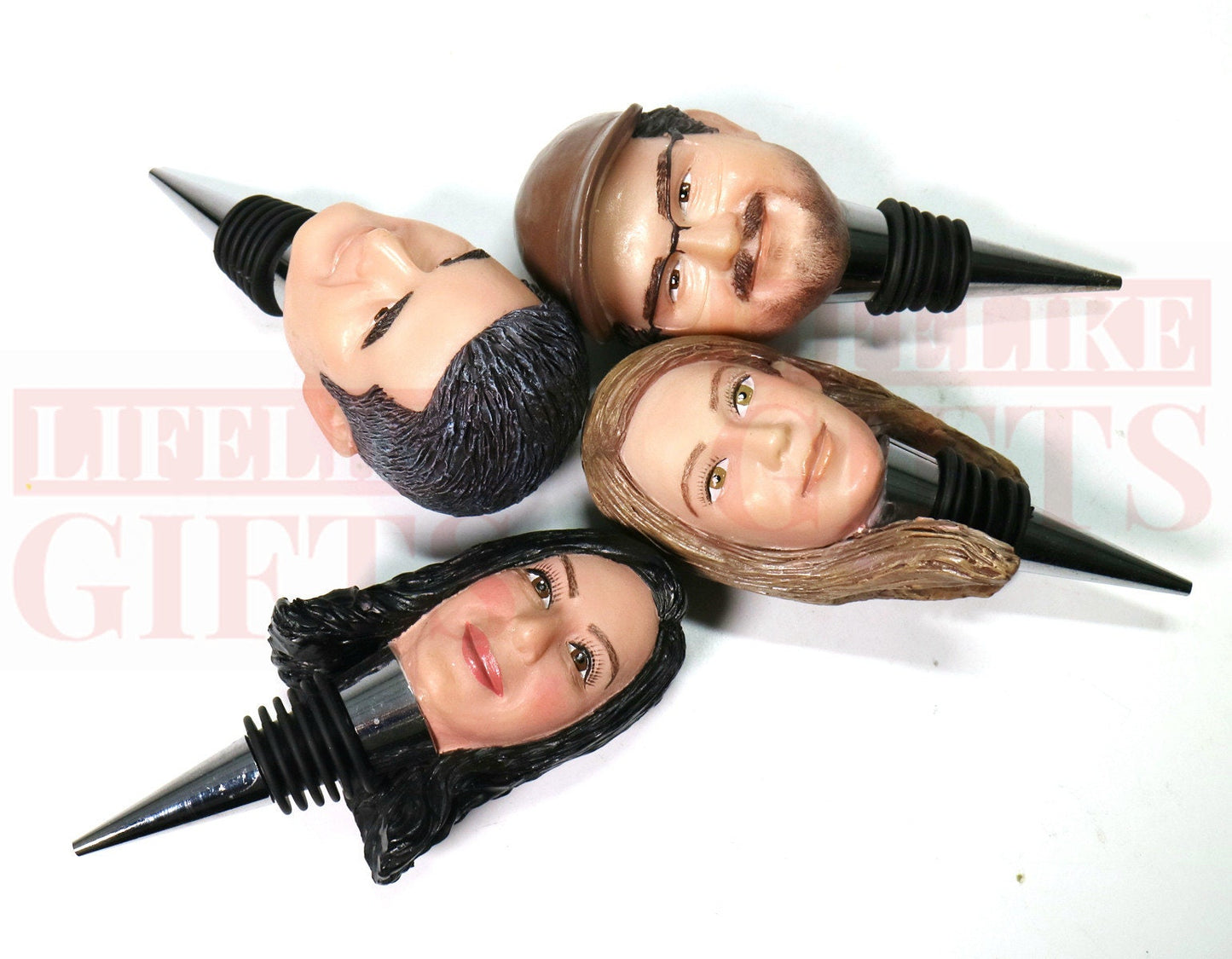 Custom Face Wine Stopper: Personalized Family Portrait Bottle Stopper
