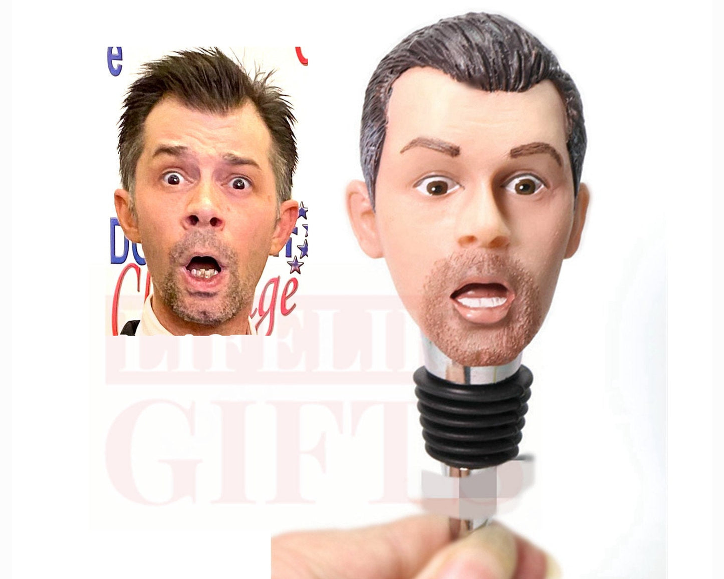 Custom Face Wine Stopper: Fully handmade Bottle Stoppers