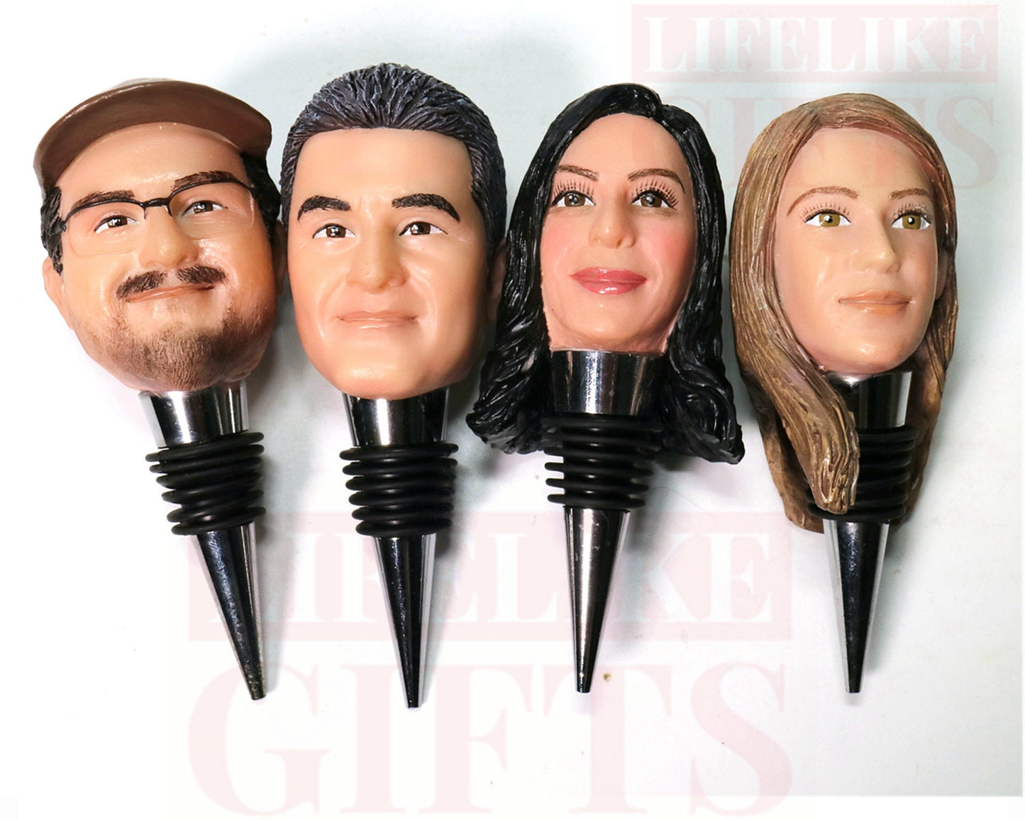 Custom Face Wine Stopper: Personalized Family Portrait Bottle Stopper