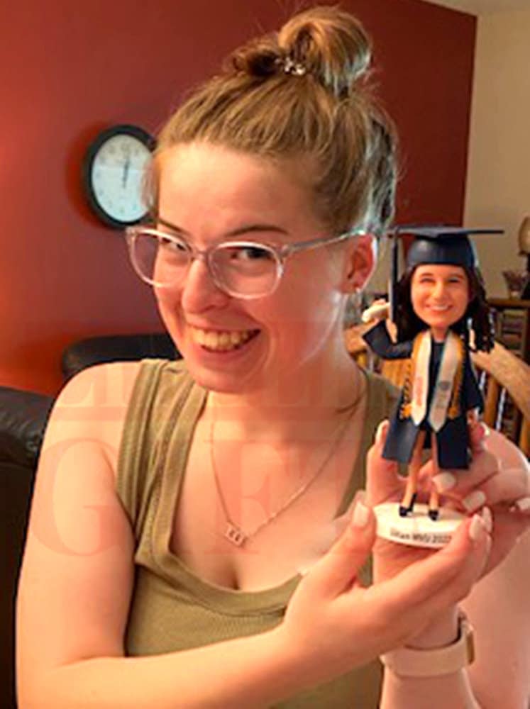 Custom Graduation Bobblehead, Personalized Graduate Gift