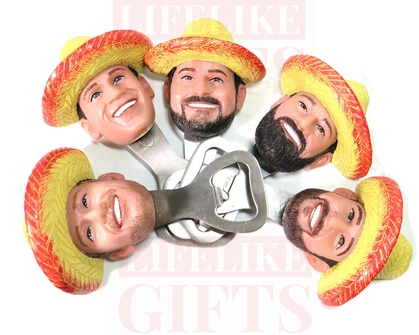 Custom Face Wine Bottle Opener, Personalized Gift for man