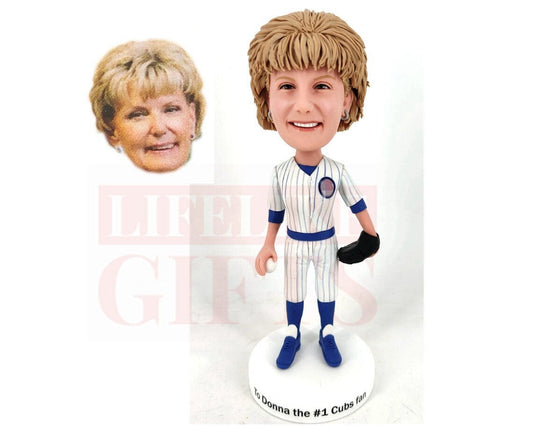 Custom Baseball Bobblehead, Personalized Sports Team Gift
