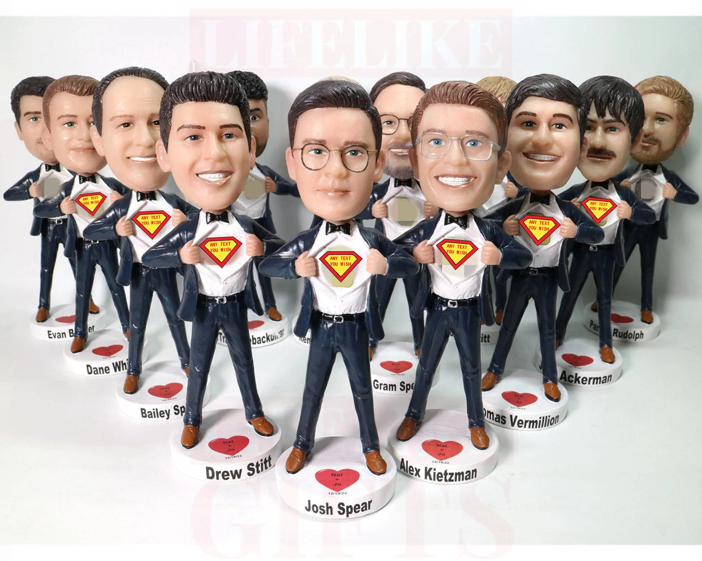 Wedding gifts for Groomsmen Personalized bobbleheads for grooms man office bulk order businessman best man bobble heads for boss