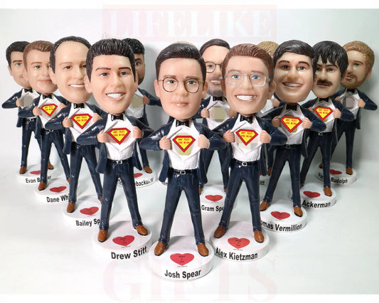 Wedding gifts for Groomsmen Personalized bobbleheads for grooms man office bulk order businessman best man bobble heads for boss