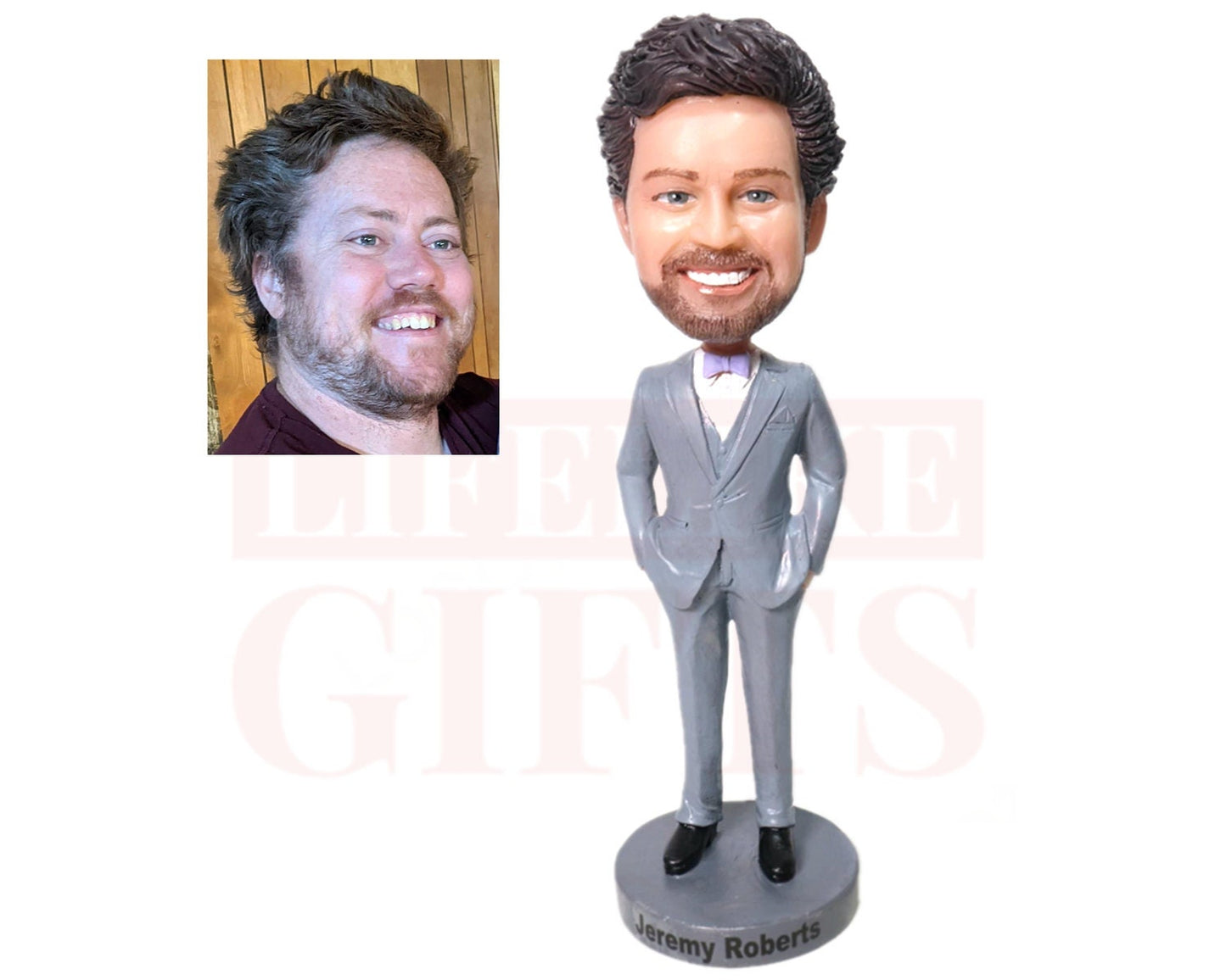 Custom Bobbleheads man in suits any colors allowed office gifts retirement/birthday gifts handmade dolls personalized gifts for husband