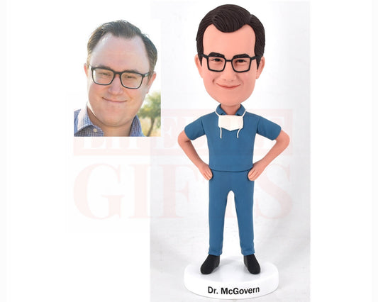 Gift for doctors Custom bobblehead, personalized gifts for nurse, handmade birthday gifts for doctor in scrubs retirement/anniversary gifts