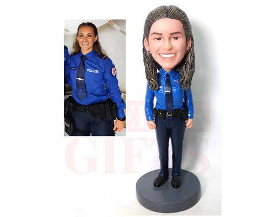 Policewoman Custom Bobbleheads, Personalized Police Officer Bobblehead, Custom Sheriff/Prosecutor Bobbleheads, gifts for boss/coworker