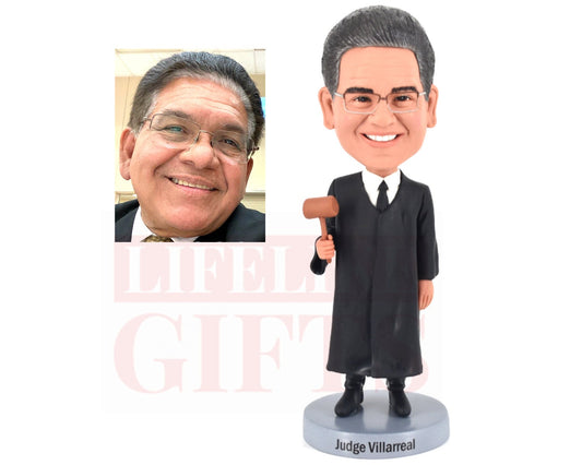 Custom Judge Bobbleheads birthday gifts justice-lord bobblehead personalized gifts for husband retirement gifts for father