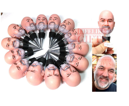 Custom wine stopper bottle stopper with your face on custom gifts for family gifts for boss for husband Romantic gifts for Retirement party