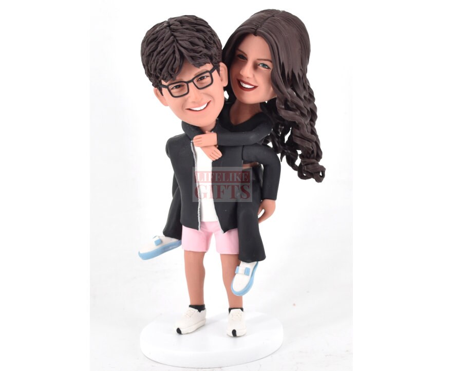 Custom Wedding Bobbleheads Cake Toppers Couple Bobbleheads Make From Photo Personalized lovers bobblehead dolls  Fast Free Shipping