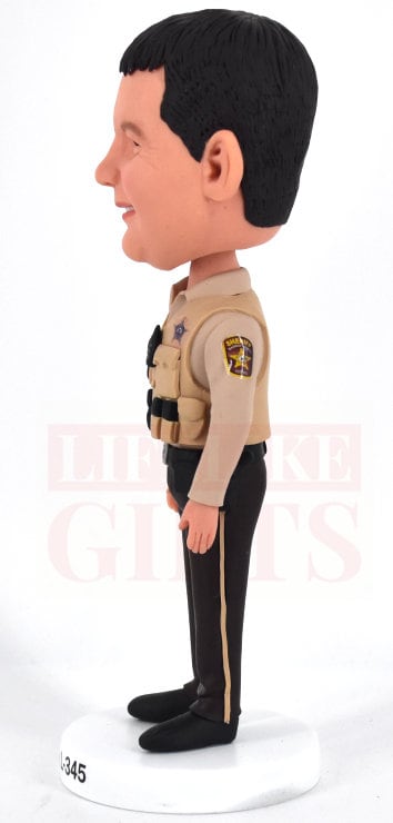 Retirement gifts for a sheriff, Custom Bobbleheads police officer, father's day gifts for police dad, birthday gifts for policeman husband