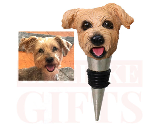 Custom Gifts for dog, handmade wine stopper with dog's head on, personalized gift for dog, Customized bottle stopper, gift for wine lover