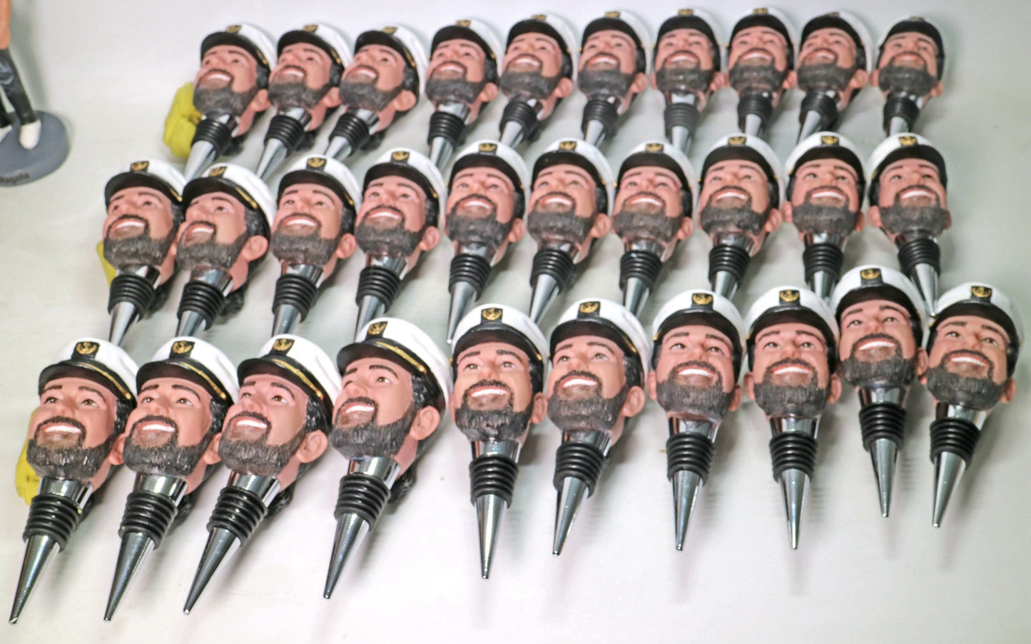 Custom Head Wine Stopper, fully handmade bottle stopper from picture