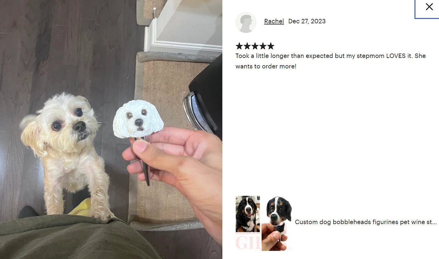 Custom wine stopper of dog, Handmade bottle stopper dog figurines, custom pet sculptures gifts for pet owners, dog birthday gifts