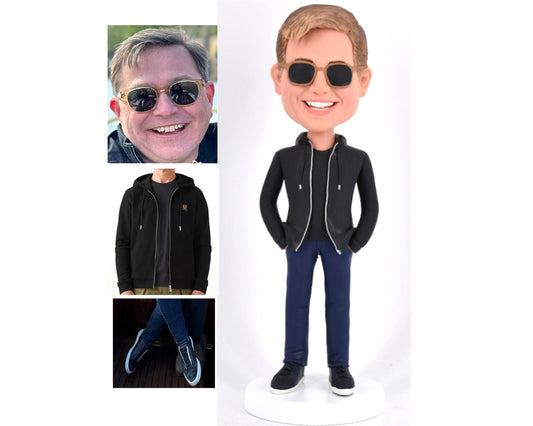 Custom Bobblehead for husband, Personalized Resin Figurine Gift for father