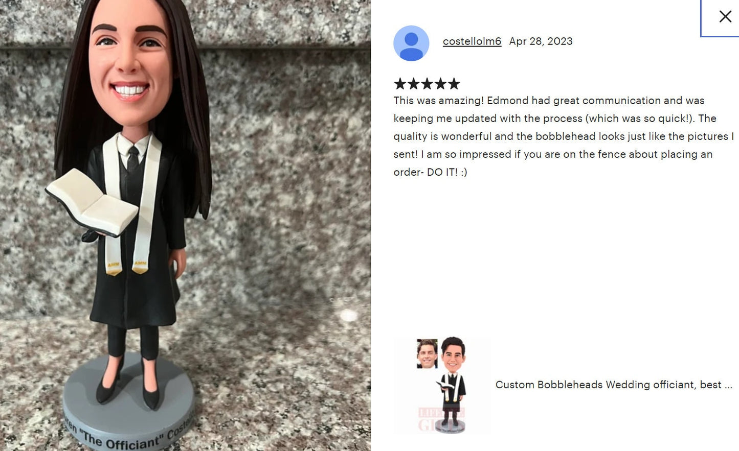 CEO Custom bobbleheads, retirement gift for boss, company party gifts, client manager gift, birthday gift for boss, personalized bobblehead