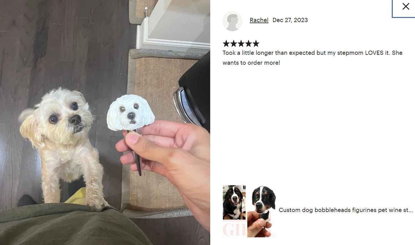 Custom Dog Wine Stopper, Personalized Pet Figurine, Handmade bottle stopper