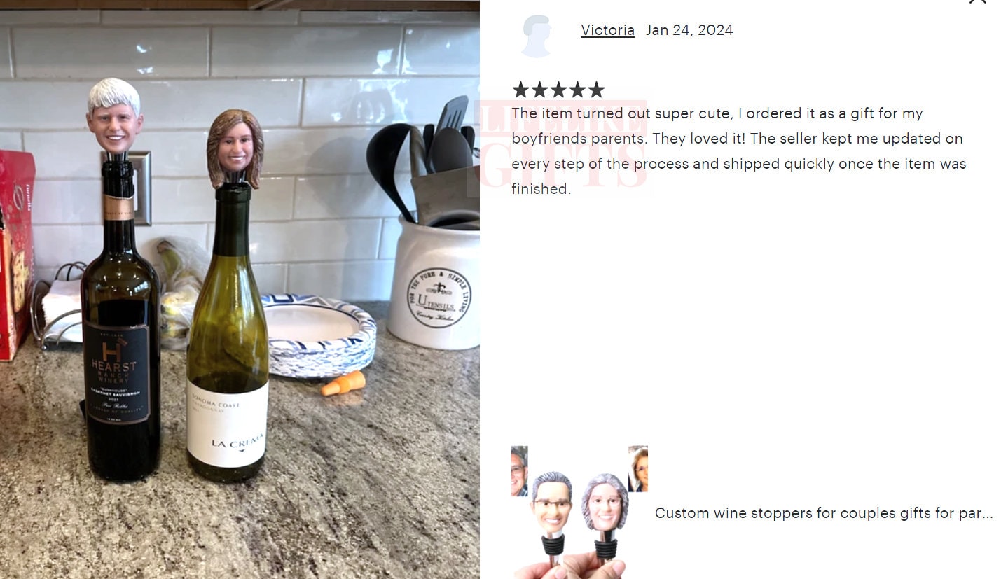 Custom wine stoppers for best friend, best birthday gifts for friend, personalized gifts for brothers/sisters/classmates, fun thank-you gift