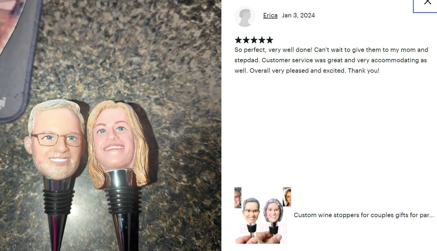 Custom wine stoppers for best friend, best birthday gifts for friend, personalized gifts for brothers/sisters/classmates, fun thank-you gift