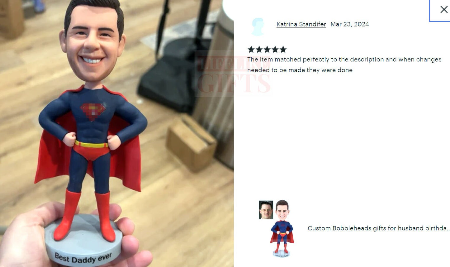 Superhero Custom Bobblehead for Office Desk, Gifts For Teammates/Coworkers, cool birthday gifts for friends, Christmas gift for family
